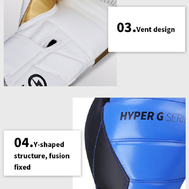 Premium Boxing Gloves – High Quality PU Leather, Wear-Resistant & Breathable, Thickened Protective Gloves for Sanda & Combat