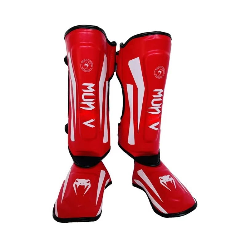 Premium Kickboxing Leg Guards – Muay Thai Ankle Protector, MMA Shin & Boxing Thickened Fighting Gear, Protective Ankle 