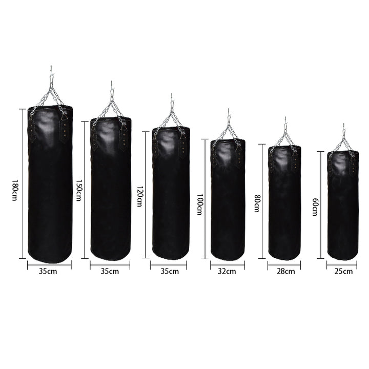 Premium Boxing Sandbag – High-Quality PU Punching Bag for Adult Practice – Durable Taekwondo, Karate & Thai Boxing Training – Includes Strong Metal Chain, Zipper Seal & Multiple Sizes - StrengthXPhysiotherapy
