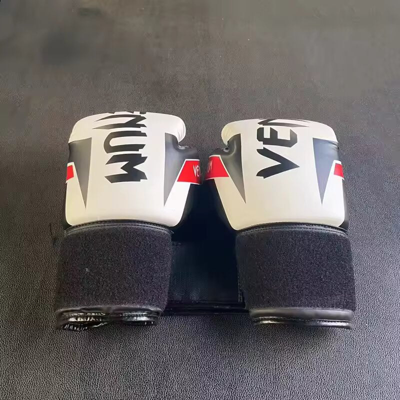 Premium Boxing Gloves – High Quality PU Leather, Ultra-Thick Padding for Muay Thai, MMA, Sanda & Boxing Training, Wear