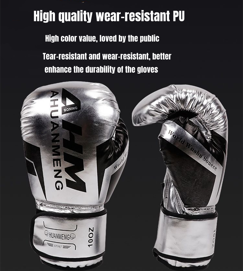 Premium Boxing Gloves for Men & Women – High Quality Leather, Durable Combat Gloves for MMA, Muay Thai, Karate & Sanda 