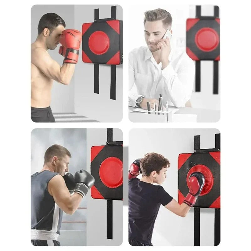 Premium Leather Wall Focus Pads – Adjustable Height Boxing & Muay Thai Target – Durable Foam Padding for Safe Impact – Ideal for Martial Arts, Taekwondo & Kicking Practice – Easy DIY Installation - StrengthXPhysiotherapy