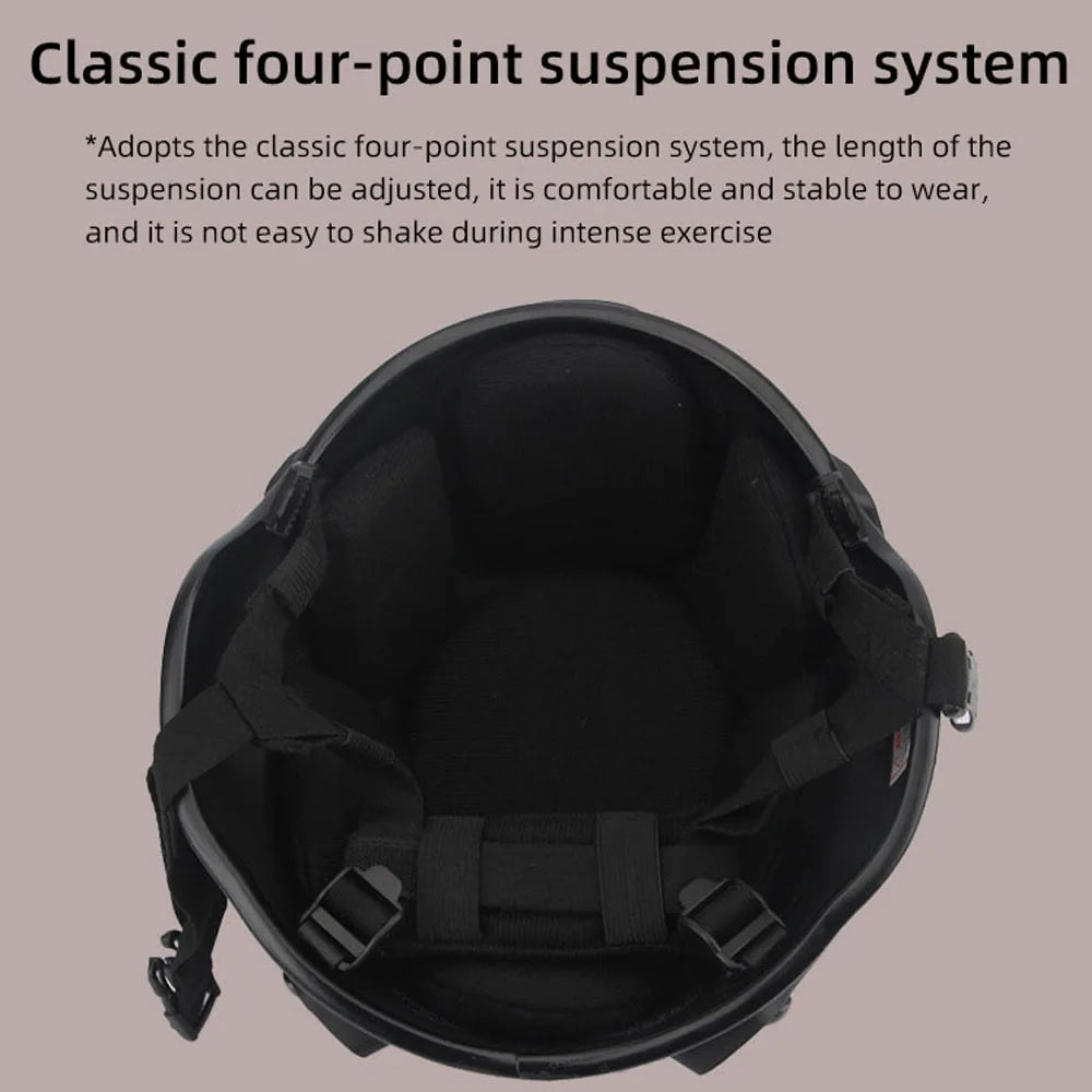 Premium FAST Tactical Helmet – Airsoft MH Camouflage, NVG Mount, Adjustable Outdoor Sport Helmet for Safety & Tactical Use