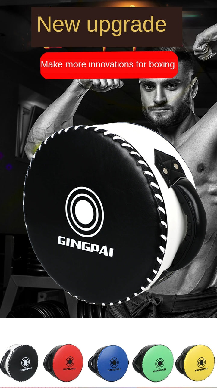 Premium High-Quality Boxing Target Shield – Large Round PU Focus Pad for Karate, Taekwondo, Kickboxing & Martial Arts Training – Hand & Foot Training Mat - StrengthXPhysiotherapy