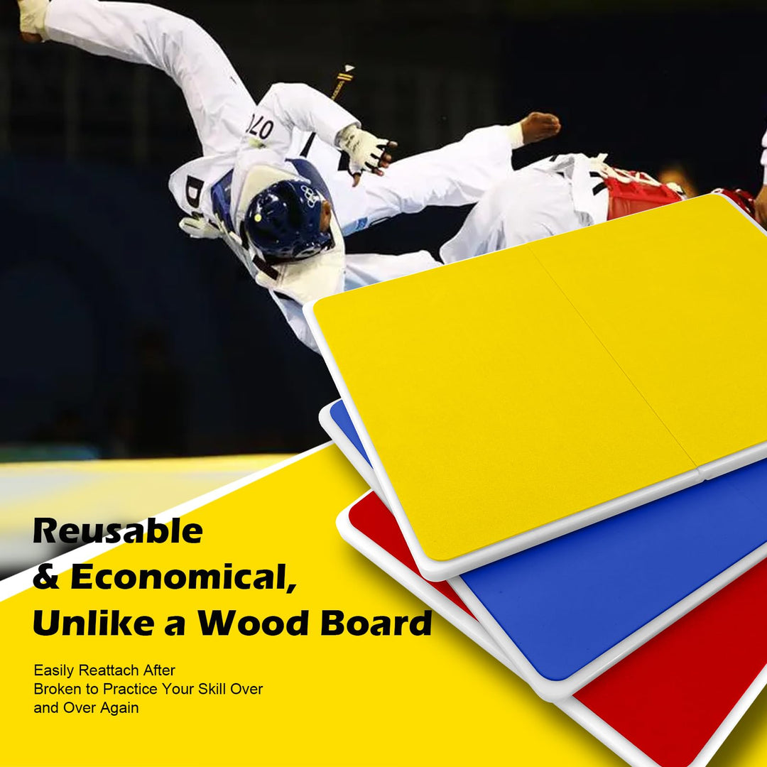 Premium Rebreakable Martial Arts Board – Reusable Taekwondo Training Performance Board – Durable ABS Plastic – Adjustable 