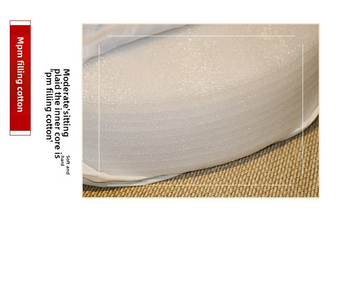 Premium Meditation Cushion – 40x6cm Japanese Tatami Backrest Pillow – Removable & Washable Cloth, Hard Texture for Comfort