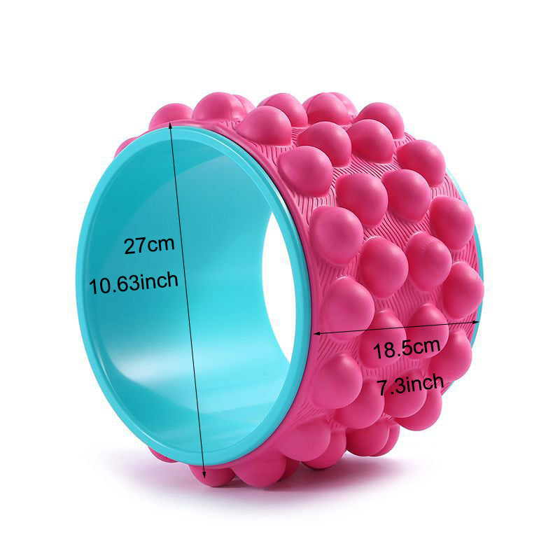 Premium Yoga Wheel – Back Stretcher & Massager for Pain Relief – Durable, Non-Slip Frame – Strong Support Up to 440 lbs 