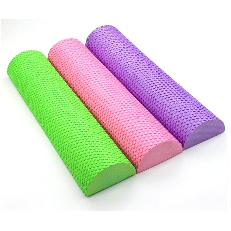 Premium EVA Foam Half Round Massage Roller – Non-Slip Yoga Pilates Balance Pad – Soft, Elastic, Waterproof – Self-Massage