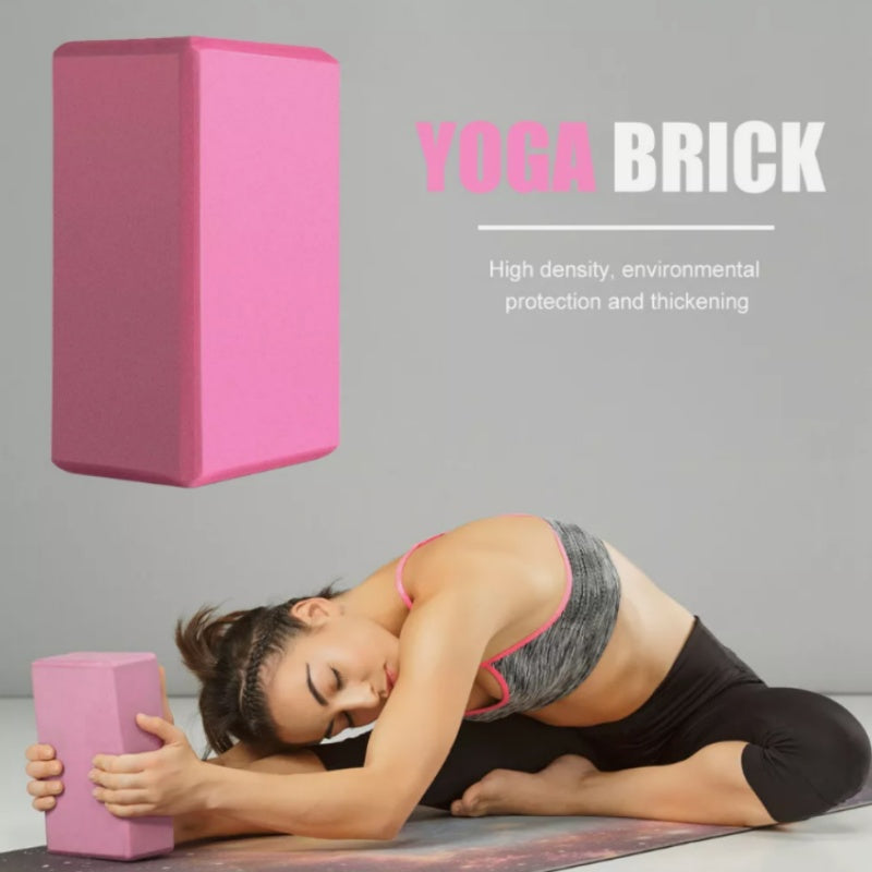 Premium High-Density Yoga Block – Non-Slip, Eco-Friendly EVA Foam – Lightweight & Durable – Supports Proper Posture & Stability
