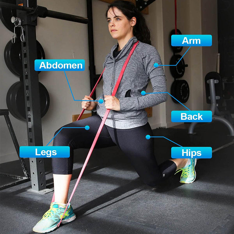 Premium Latex Resistance Band Set – Elastic Strength Bands for Pull-Ups, Pilates, CrossFit, and Fitness – Adjustable